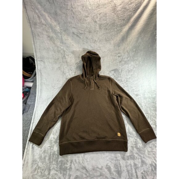GH Bass and Co Mens Xlarge Brown pullover hoodie Fleece Sweatshirt - Picture 10 of 16